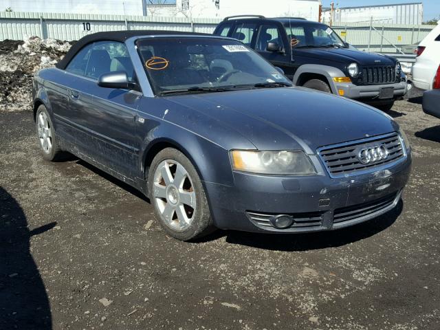 WAUAC48H83K021732 - 2003 AUDI A4 1.8 CAB GRAY photo 1