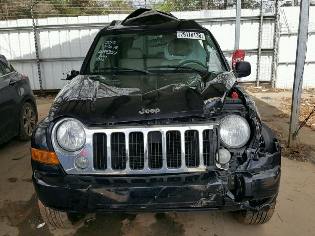 1J8GL58K65W689354 - 2005 JEEP LIBERTY LI BLACK photo 9