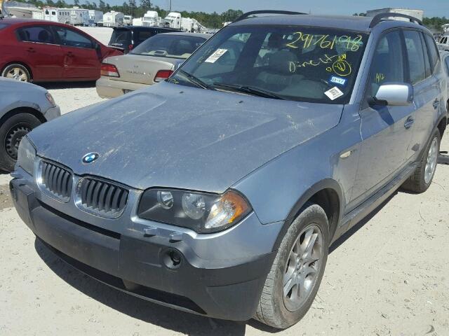 WBXPA73474WC42960 - 2004 BMW X3 2.5I SILVER photo 2