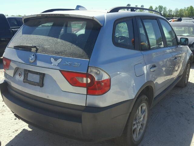 WBXPA73474WC42960 - 2004 BMW X3 2.5I SILVER photo 4