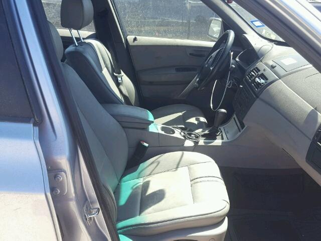 WBXPA73474WC42960 - 2004 BMW X3 2.5I SILVER photo 5