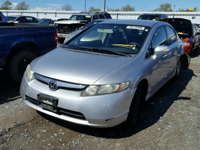 JHMFA36218S021780 - 2008 HONDA CIVIC HYBR SILVER photo 2