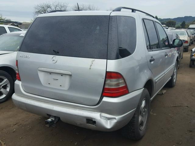 4JGAB54E21A270971 - 2001 MERCEDES-BENZ ML 320 SILVER photo 4