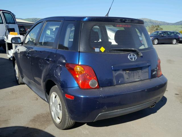 JTKKT604540054334 - 2004 TOYOTA SCION XA BLUE photo 3