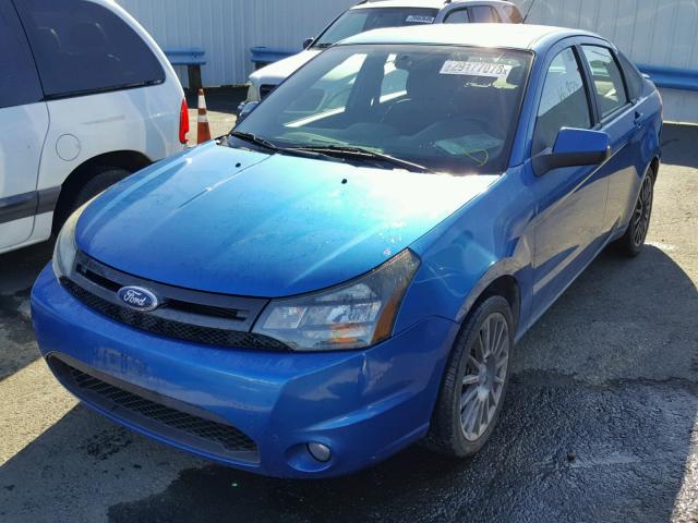 1FAHP3GNXBW150687 - 2011 FORD FOCUS SES BLUE photo 2