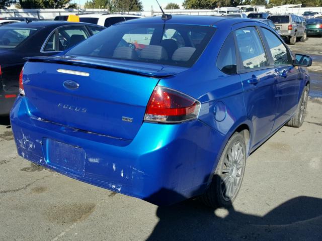 1FAHP3GNXBW150687 - 2011 FORD FOCUS SES BLUE photo 4