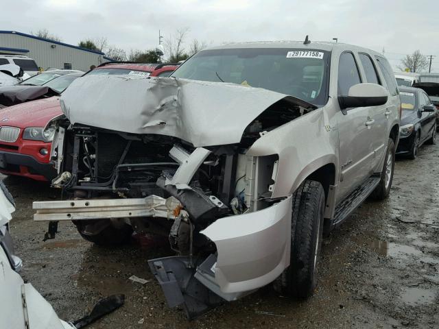 1GNFK13549R101818 - 2009 CHEVROLET TAHOE HYBR TAN photo 2