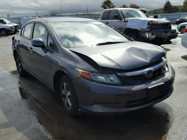 19XFB5F58CE000876 - 2012 HONDA CIVIC NATU GRAY photo 1