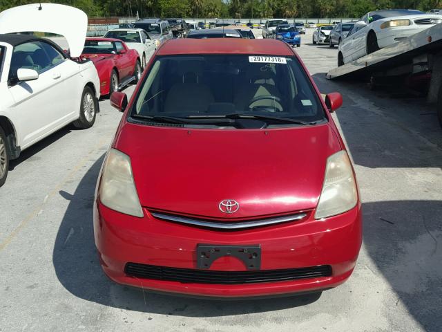 JTDKB20U963181205 - 2006 TOYOTA PRIUS RED photo 9