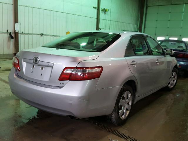 4T1BE46K97U189885 - 2007 TOYOTA CAMRY NEW SILVER photo 4