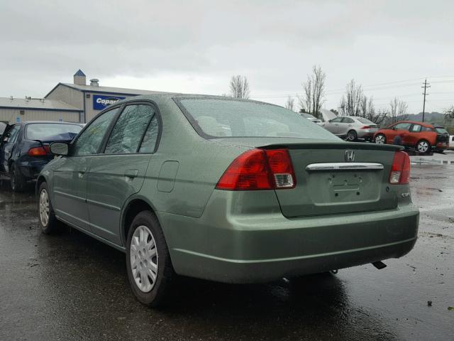 JHMES16594S001603 - 2004 HONDA CIVIC LX GREEN photo 3