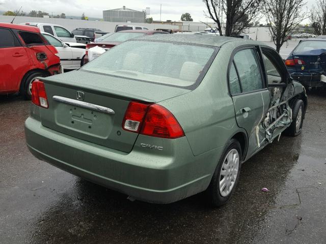 JHMES16594S001603 - 2004 HONDA CIVIC LX GREEN photo 4