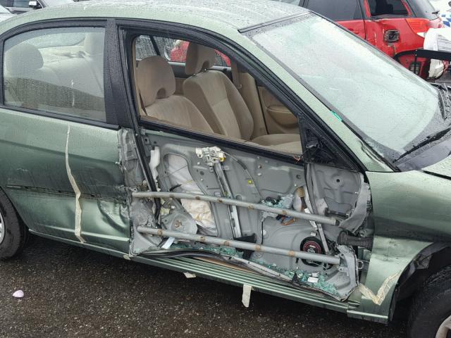 JHMES16594S001603 - 2004 HONDA CIVIC LX GREEN photo 9