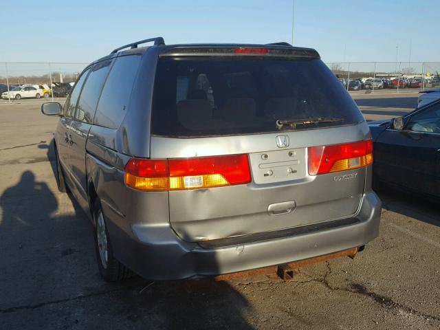 5FNRL18642B003405 - 2002 HONDA ODYSSEY EX TEAL photo 3