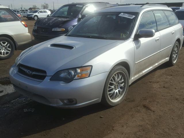 4S3BP686X56373311 - 2005 SUBARU LEGACY GT SILVER photo 2