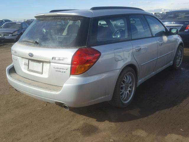 4S3BP686X56373311 - 2005 SUBARU LEGACY GT SILVER photo 4