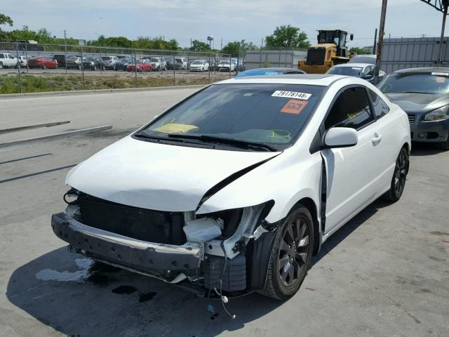 2HGFG12909H506252 - 2009 HONDA CIVIC EXL WHITE photo 2