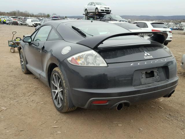 4A31K3DT3BE012831 - 2011 MITSUBISHI ECLIPSE GT BLACK photo 3