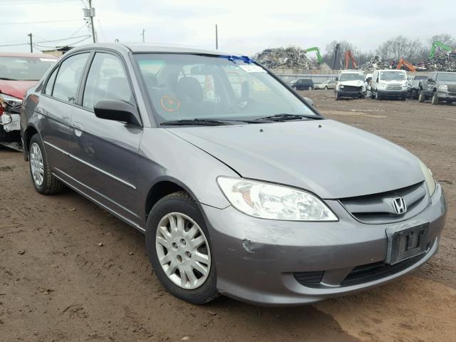 2HGES16544H543489 - 2004 HONDA CIVIC LX GRAY photo 1