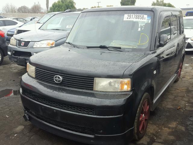 JTLKT334440162997 - 2004 TOYOTA SCION XB BLACK photo 2