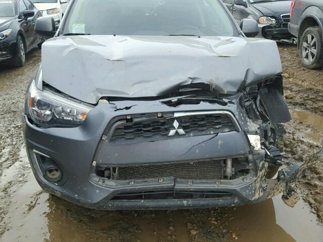 4A4AJ4AU0EE601163 - 2014 MITSUBISHI RVR GT GRAY photo 7