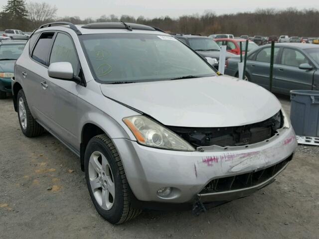 JN8AZ08W54W318805 - 2004 NISSAN MURANO SL SILVER photo 1