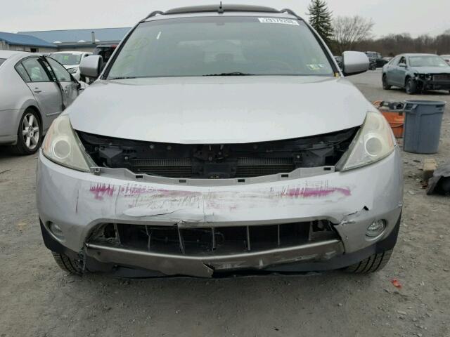 JN8AZ08W54W318805 - 2004 NISSAN MURANO SL SILVER photo 9