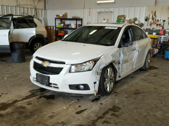 1G1PH5SC5C7180771 - 2012 CHEVROLET CRUZE LTZ WHITE photo 2