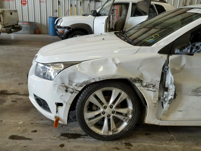 1G1PH5SC5C7180771 - 2012 CHEVROLET CRUZE LTZ WHITE photo 9