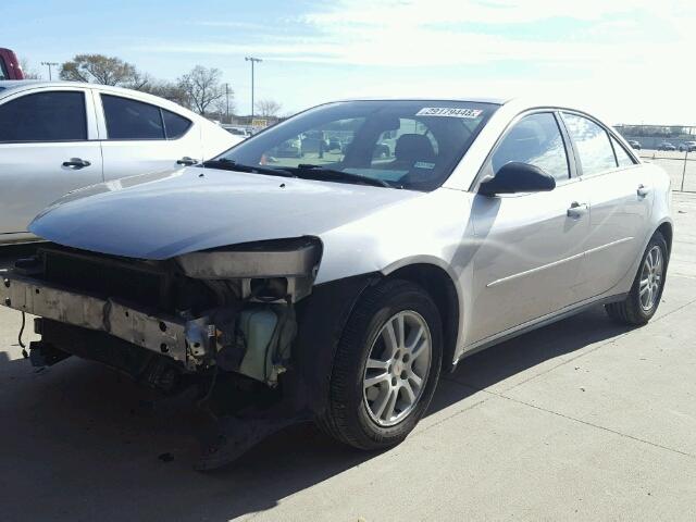 1G2ZG558364106852 - 2006 PONTIAC G6 SE1 SILVER photo 2