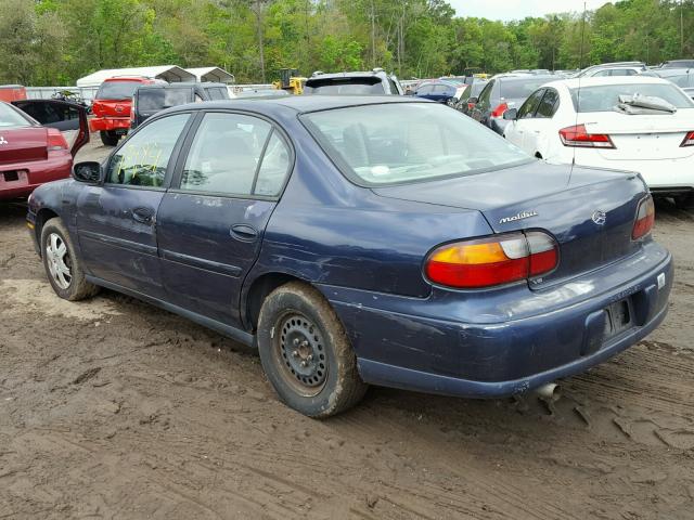 1G1ND52J016207783 - 2001 CHEVROLET MALIBU BLUE photo 3