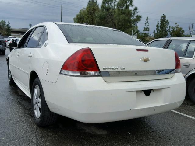 2G1WB57K491186922 - 2009 CHEVROLET IMPALA LS WHITE photo 3