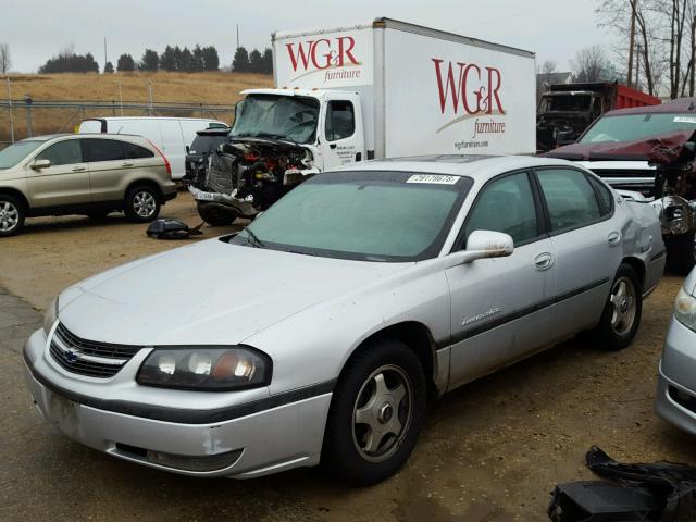 2G1WH55K5Y9255148 - 2000 CHEVROLET IMPALA LS SILVER photo 2