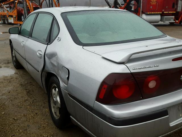 2G1WH55K5Y9255148 - 2000 CHEVROLET IMPALA LS SILVER photo 3