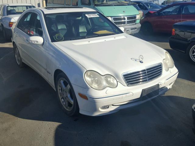 WDBRF40J44F552253 - 2004 MERCEDES-BENZ C 230K SPO WHITE photo 1