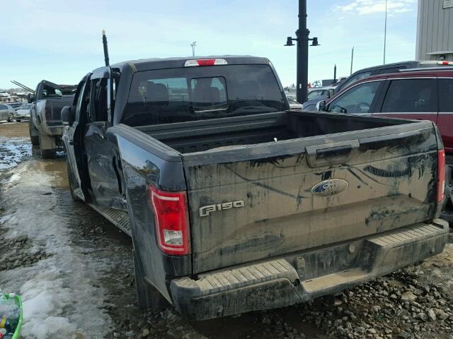 1FTEW1EF2HFC15234 - 2017 FORD F150 SUPER BLACK photo 3