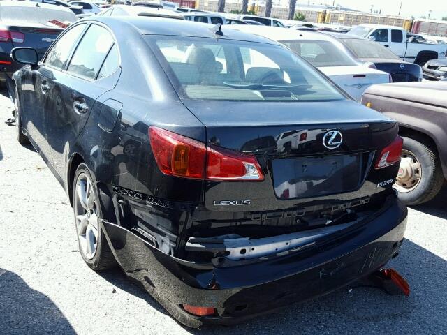 JTHBK262392093541 - 2009 LEXUS IS 250 BLACK photo 3