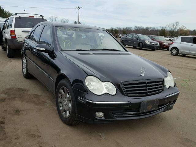 WDBRF81J15F625442 - 2005 MERCEDES-BENZ C 240 4MAT BLACK photo 1