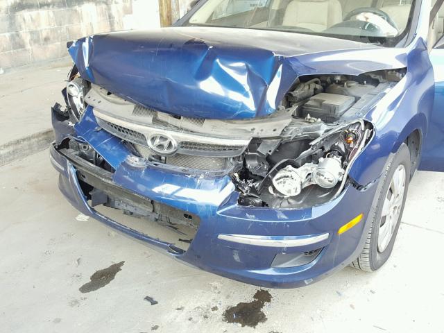 KMHDB8AEXCU139310 - 2012 HYUNDAI ELANTRA TO BLUE photo 9