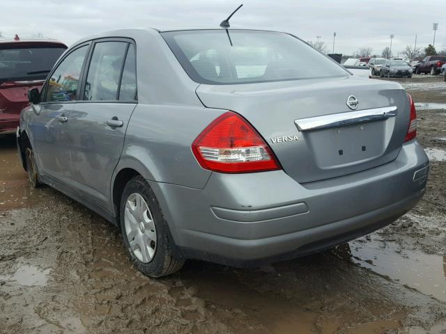 3N1BC1AP5AL382325 - 2010 NISSAN VERSA S GRAY photo 3