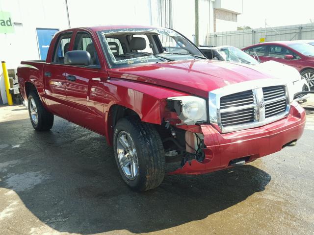 1D7HW48P77S186649 - 2007 DODGE DAKOTA QUA RED photo 1