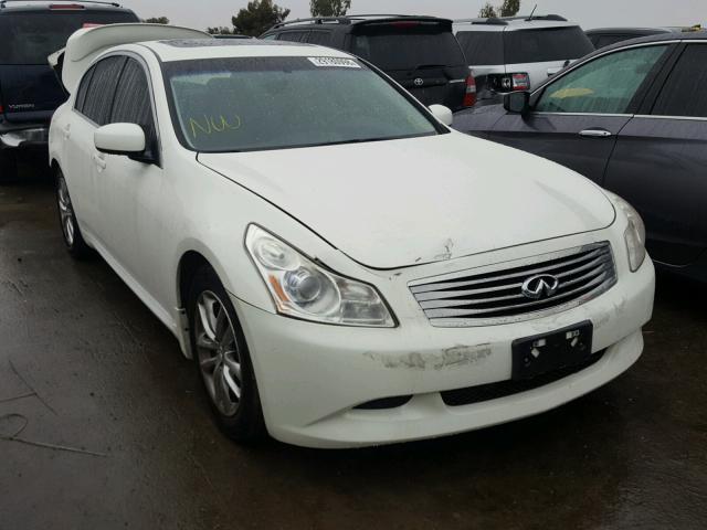 JNKBV61E77M714961 - 2007 INFINITI G35 WHITE photo 1