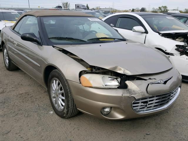 1C3EL55R22N297879 - 2002 CHRYSLER SEBRING LX GOLD photo 1