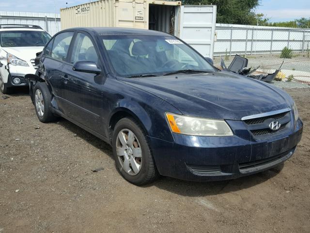 5NPET46CX7H242474 - 2007 HYUNDAI SONATA GLS BLUE photo 1