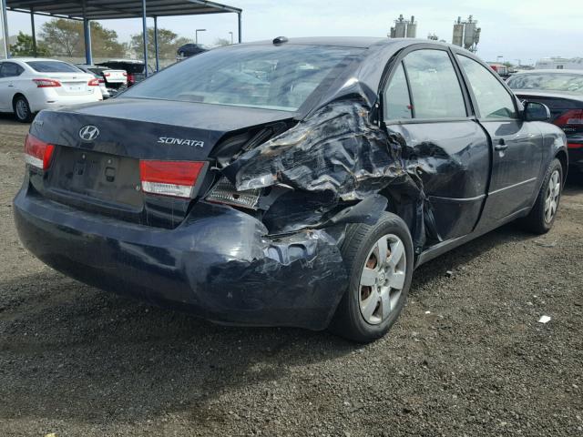 5NPET46CX7H242474 - 2007 HYUNDAI SONATA GLS BLUE photo 4