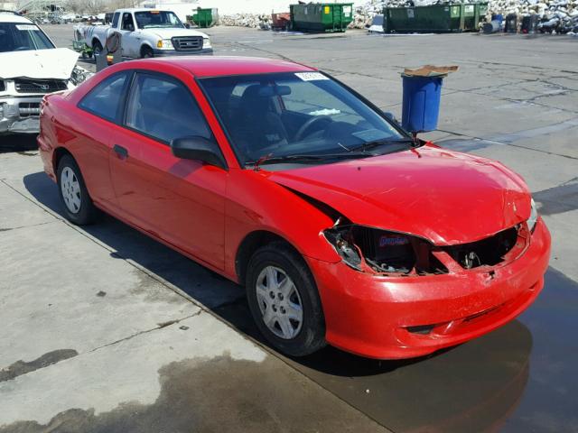 1HGEM22184L036455 - 2004 HONDA CIVIC DX V RED photo 1