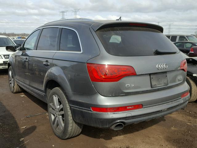 WA1LGAFE5ED011877 - 2014 AUDI Q7 PREMIUM GRAY photo 3