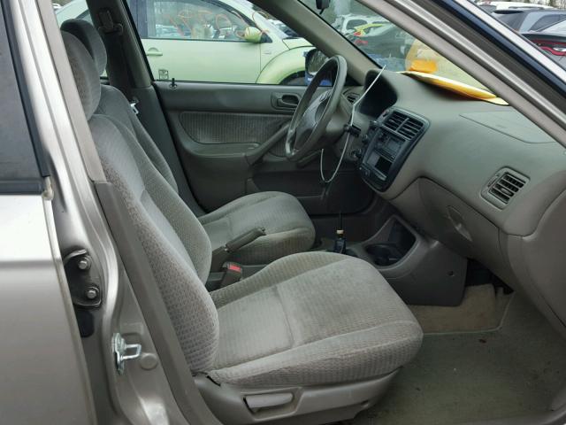 1HGEJ6522YL008189 - 2000 HONDA CIVIC DX TAN photo 5