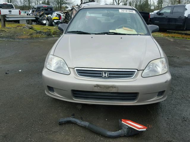 1HGEJ6522YL008189 - 2000 HONDA CIVIC DX TAN photo 9