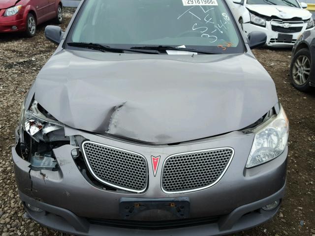 5Y2SL63825Z447324 - 2005 PONTIAC VIBE GRAY photo 7